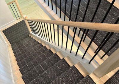 Modern Stairwell with Tailored Runner