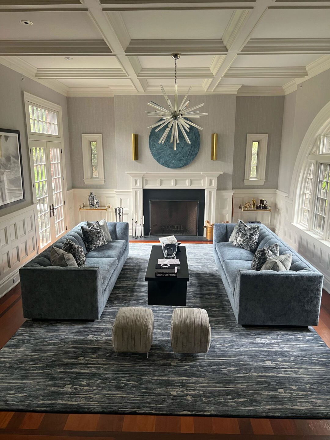 Formal Living Room with French Doors